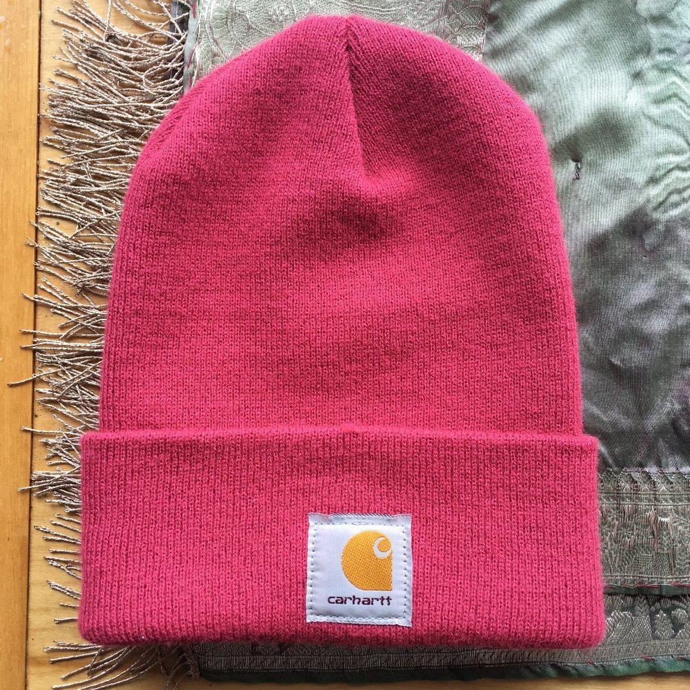 LIKE NEW! Raspberry Carhartt Watch Hat